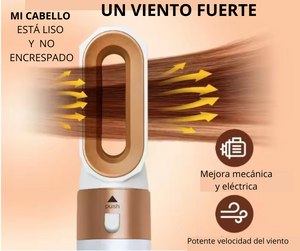 ✨ Cepillo 5 en 1 | Secado, Volumen y Rizos 💁‍♀️💨