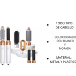 ✨ Cepillo 5 en 1 | Secado, Volumen y Rizos 💁‍♀️💨
