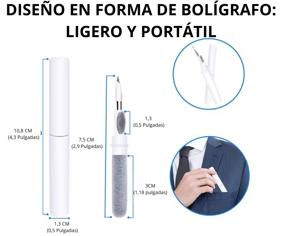 ✨ Limpieza Pro 3 en 1 | Para tus Audífonos 🎧🛠️