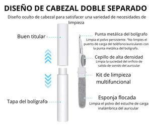 ✨ Limpieza Pro 3 en 1 | Para tus Audífonos 🎧🛠️